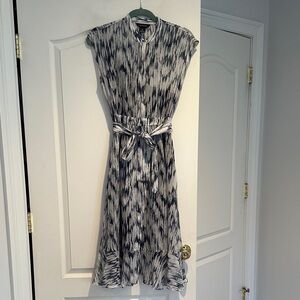 Club Monaco Black and White High Low Dress
